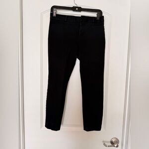 Banana Republic Sloan Crop Pants | Black | Size 2 Petite | Stretch Workwear